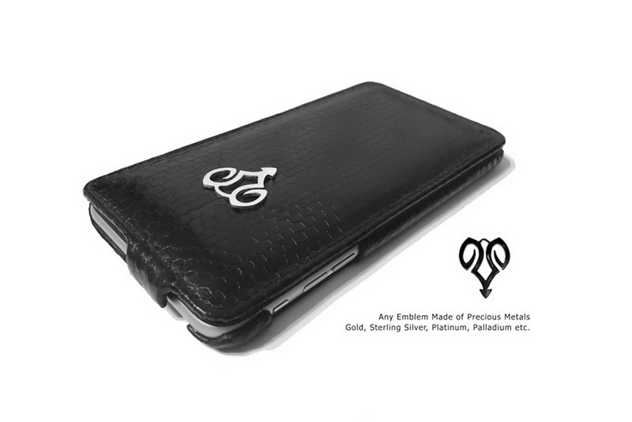 Platinum - Genuine Leather Wallet Folio Luxury for iPhone 12 Pro